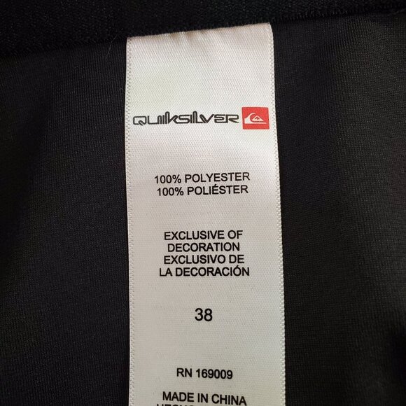 NWT QUICKSILVER SZ 38x32 Men's Stretch Tech Woven Slim Fit Pants in Black - Picture 12 of 12